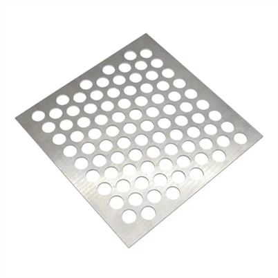 ASTM 304N rozsdamentes acél perforált lemez